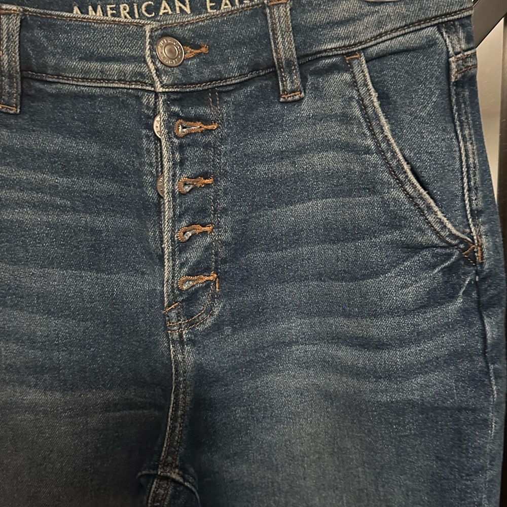 American Eagle Outfitters Woman’s Dark Blue Mom Jeans